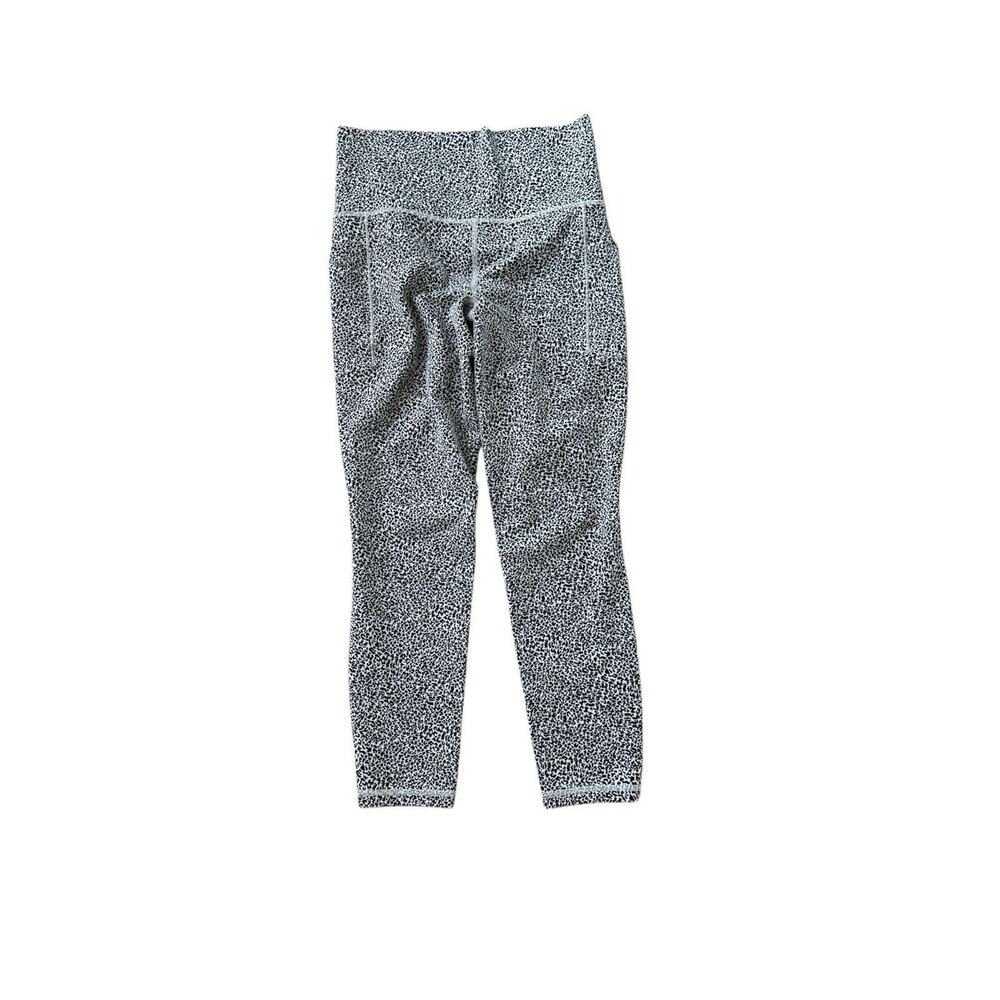 Athleta‎ Salutation Stash II Leggings SZ Small Leopard Print Black High Waisted